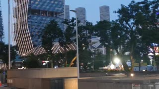 F1 Track Setup Near City Hall MRT, Singapore