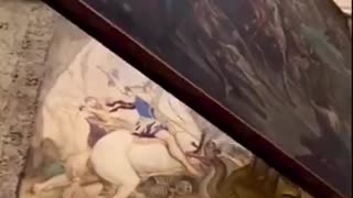 Italy | Newly Discovered Image of St. George Slaying Demonic Animals