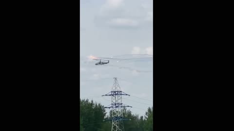 Attack Helicopter in Ukraine Dodging Attack