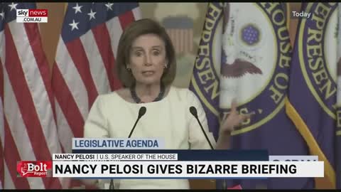 Nancy Pelosi talking about something?
