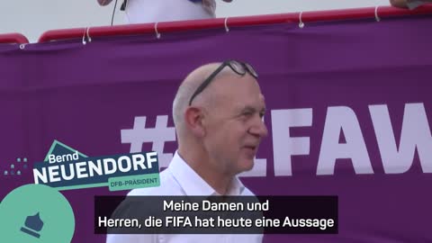 Der DFB knickt ein - nur der Präsident sieht es anders _ WM 2022