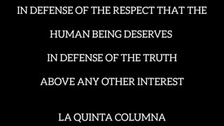 Conference of La Quinta Columna: The game is over - March 19 2023