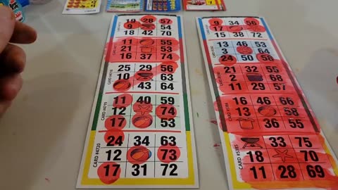 $10 each strips, payouts $1500. We Needs Two Bingos in each box