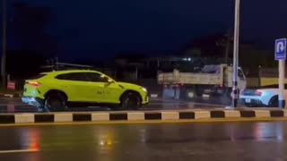 Lamborghini crash