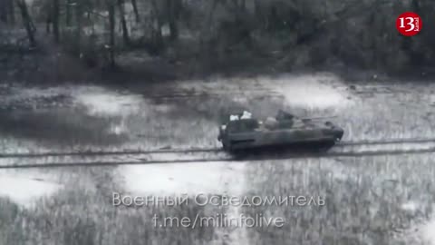 The Russian side released the footage of a new attack with tanks