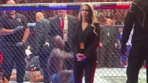 Israel Adesanya mocks Alex Pereira's Son after the win at UFC 287