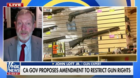 John Lott on Gavin Newsom's proposed amendment to restrict gun rights