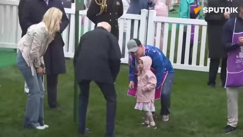Biden just made a little girl BURST into tears during an Easter egg hunt
