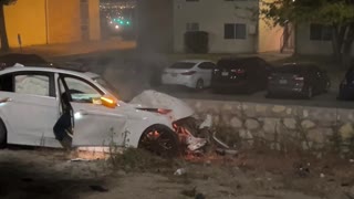 Good Samaritan Saves Driver From Burning Car After Crash