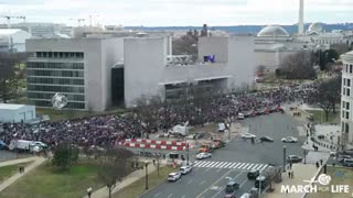 Incredible Timelapse of the March for Life Today with huge participation!