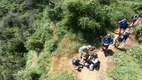 CHP hoist hiker who was suffering from heat exhaustion while hiking on Blue Ridge Trail