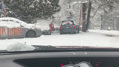 AWD mid Michigan snowstorm unplowed mile dirt road