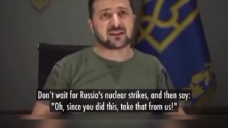 Zelensky just asked NATO to start a Nuclear War with Russia