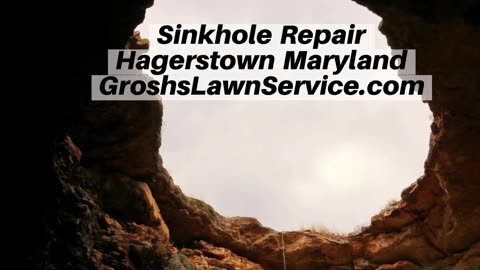 Sinkhole Repair Hagerstown Maryland Landscape Contractor
