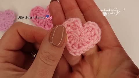 How to Crochet a Heart in just 2 MINUTES! ❤