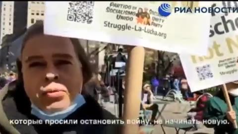 In Center of NYC A Rally Was Held Against Western & NATO Ukraine War Propaganda