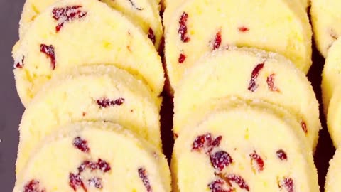 step-by-step recipe for Cranberry Shortbread Cookies