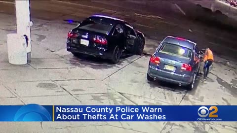 Nassau County Police warn about thefts at car washes