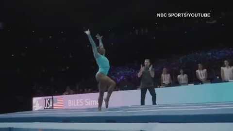 Simone Biles lands never-before-done move