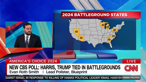 New poll shows where Harris-Trump race stands in key states | CNN News