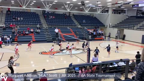 Margaret Addison "M.A." Scott Volleyball Highlights - AR 2025 - RS