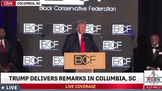 Trump speaks at the Black Conservative Federation Gala in S.C.