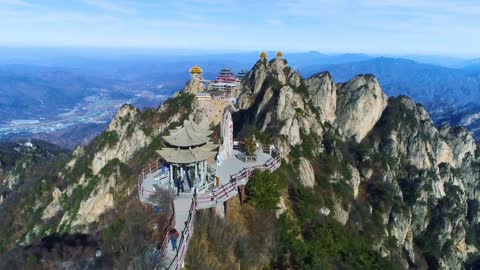 Laojun Mountain, Luanchuan, Luoyang, China，Natural scenery，landscape，Scenic spot- Travel Video