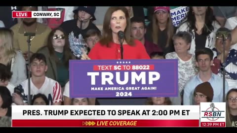 South Carolina Lt. Governor Pam Evette speaks at Trump rally 02/10/2024