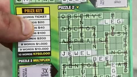 Scratchin’ For Gold: Mystery Crossword Win & Cash In!! $100