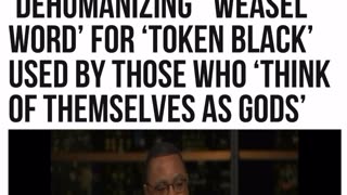 'Equity' is a 'Dehumanizing' weasel word for 'token black' used by those who 'think of themselves as Gods'