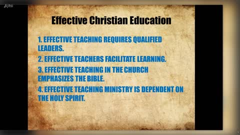Pastor and Christian Education