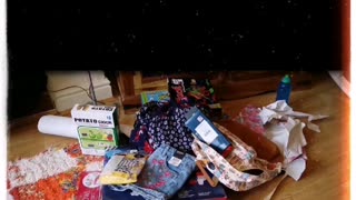 April 2017 Gabrielle unwrapping gifts at daddy's part 13 - final part