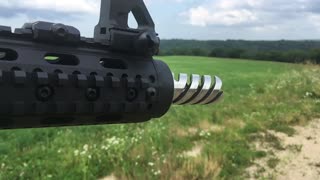 Twisted flash hider unscrews itself