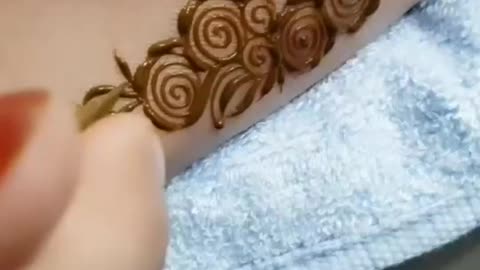 Feet mehndi design