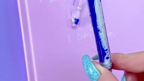 DIY - HOW TO MAKE LAVA LAMP PEN - Easy and Cheap Ideas for Back To School - Cute School Supplies