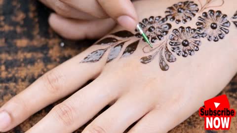 Mehndi Design। Easy Front Hand Arabic Mehndi Design Stylish Mehndi for Wedding মেহেন্দি ডিজাইন।