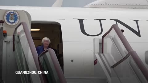 US Treasury Secretary Yellen arrives in Guangzhou to begin China visit
