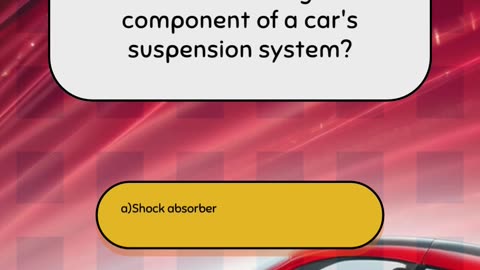 Part 8 Intermediate Car Engine Quiz Question