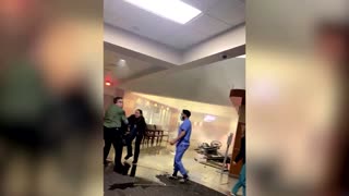 Video shows moment car drove into Texas hospital ER
