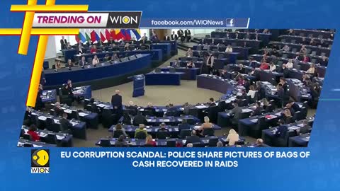 Trending on WION_ EU Corruption Scandal_ Belgian Police share pictures of recovered cash _ WION