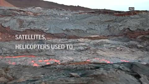 Satellites, helicopters used to map Hawaii lava