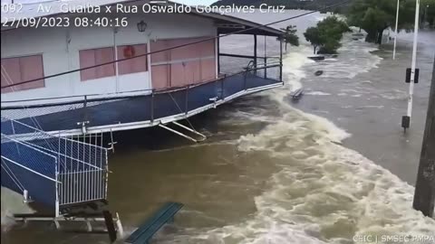 Guaiba lake Porto Alegre, Brazil - september 27 2023