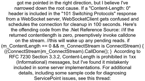 NET WebSockets forcibly closed despite keepalive and activity on the connection