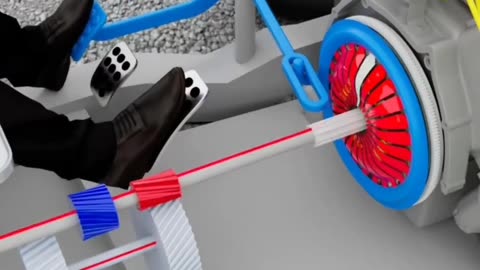 Car brake fail 3d animation