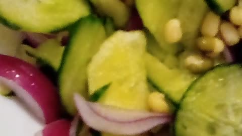 Homegrown Bean Sprout Salad