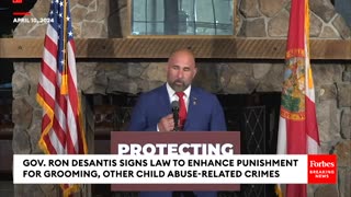 BREAKING NEWS: DeSantis Signs Into Law Tougher Punishments For Child Groomers, Convicted Abusers