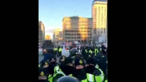 Peace Loving Grandma Trampled by RCMP Horses.