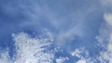 6.7.2024: Sun halo,upside-down rainbow (better luck now than thursday 4.7.) and colors in the clouds