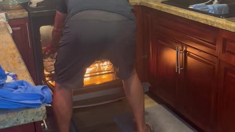 Turkey Dinner Goes Awry With Oven Fire
