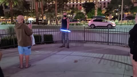 Las Vegas Strip | Light Show | Street Performers